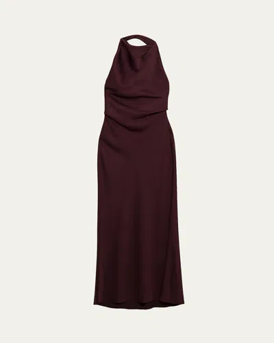 Simkhai Reannon Draped Satin Gown In Multi