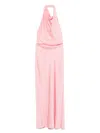 Simkhai Reannon Draped Gown In Pink