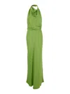 Simkhai Reannon Halterneck Maxi Dress In Green