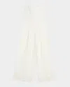 Simkhai Rebecca Strapless Corded Lace Wide-leg Jumpsuit In White