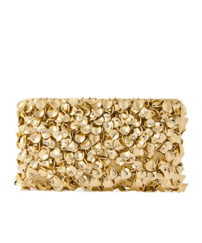 Simkhai Reese Beaded Chain-strap Clutch Bag In Gold