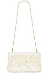 Simkhai Reese Natural Shell Beaded Clutch Ivory In Neutral