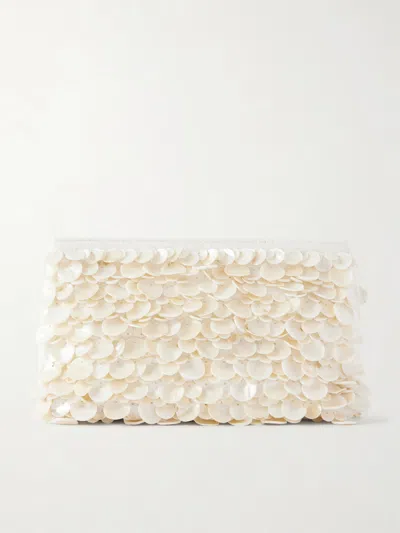 SIMKHAI REESE SHELL BEADED CLUTCH