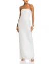 Simkhai Reign Strapless Column Gown In White