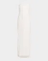 Simkhai Reign Strapless Column Gown In White
