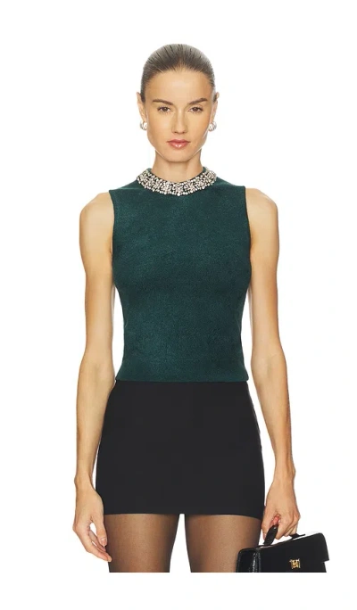 Simkhai Rema Halter Top Emerald In Green