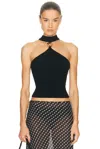 Simkhai Renlen Halter Top In Black