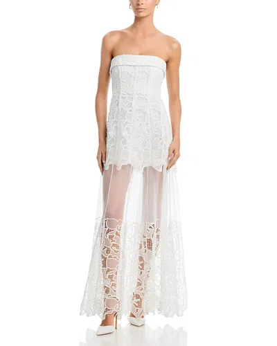 Simkhai Rennis Bustier Gown In White
