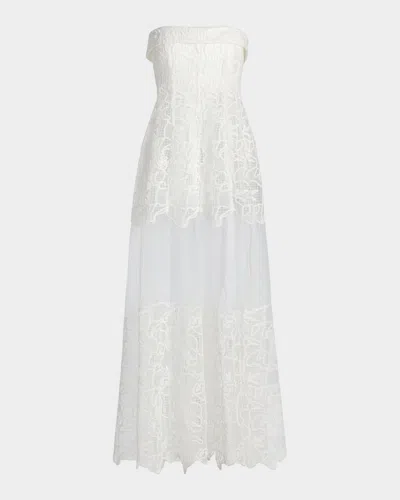 Simkhai Rennis Lace Bustier Gown In Multi