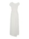 Simkhai Rhiannon Short-sleeved Midi Dress In White