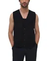Simkhai Rhys Regular Fit Wool Vest In Black