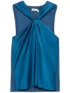 Simkhai Twisted-detailed Top In Blue