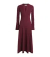 Simkhai Womens Cranberry Genna Ribbed-knit Midi Dress Xl In Burgundy