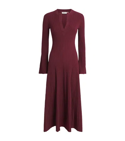 SIMKHAI RIBBED GENNA MIDI DRESS