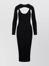 Simkhai Ribbed Knit Cut-out Midi Dress