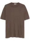 Simkhai Ribbed T-shirt In Brown