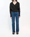 Simkhai Riley Wrap Hoodie In Black
