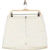 Simkhai Ripley Onion Quilted Miniskirt In Eggshell
