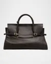 Simkhai River Belted Distressed Leather Tote Bag In Brown