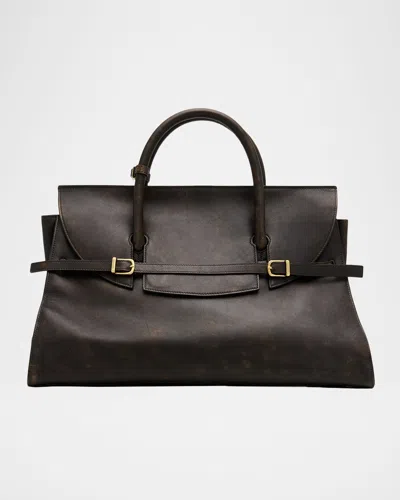 Simkhai River Belted Distressed Leather Tote Bag