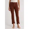 Simkhai River High Rise Straight Crop Jean In Anise In Brown
