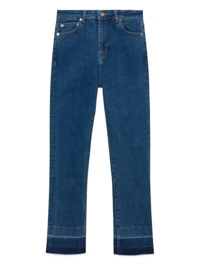 Simkhai River Frayed Jeans In Blue