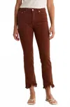 Simkhai River High Rise Straight Crop Jean In Anise In Brown