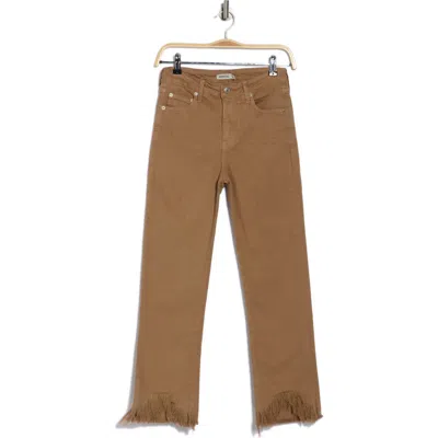 Simkhai River High Waist Straight Leg Jeans In Brown
