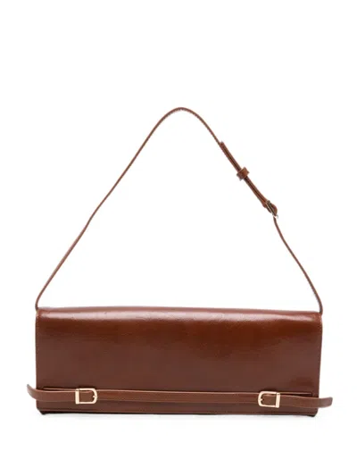Simkhai River Leather Shoulder Bag In Brown