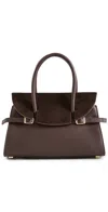 Simkhai River Small Suede Top Handle Bag Cacao In Brown