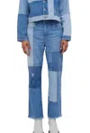 Simkhai River Straight Leg Jeans In Mirage In Blue