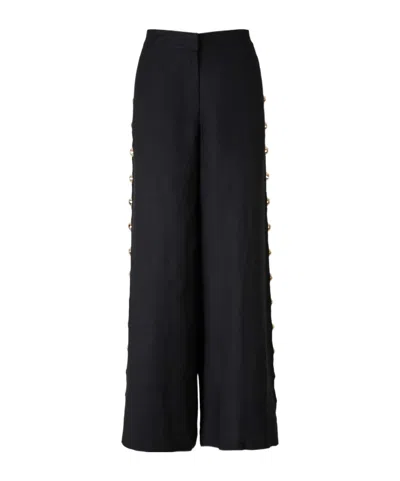 Simkhai Riveted Wide-leg Pants In Blue