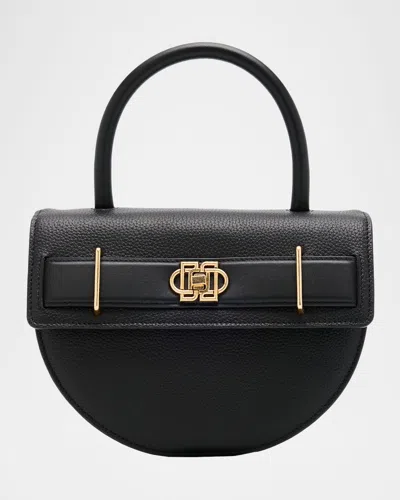Simkhai Roan Half-moon Leather Crossbody Bag In Black