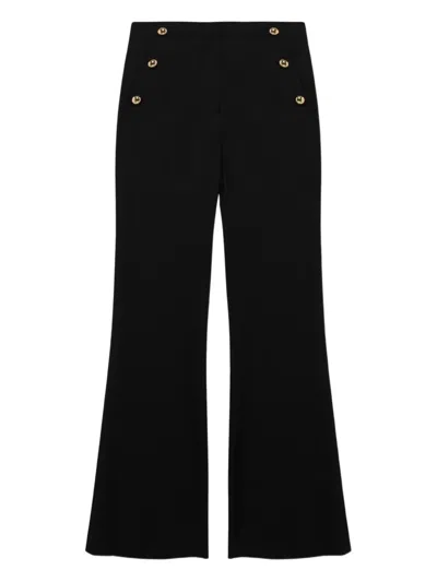 SIMKHAI ROBIN BUTTON-EMBELLISHMENT TROUSERS