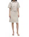 Simkhai Robinson Embroidered Shirt In Sand Multi In Neutral