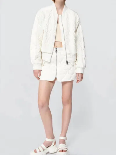 Simkhai Rollins Bomber Jacket In Eggshell In White