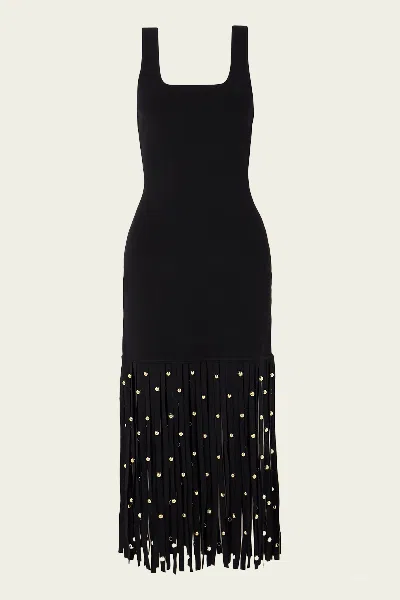 Simkhai Romelia Knit Midi Dress In Black