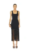 Simkhai Romelia Midi Dress In Black