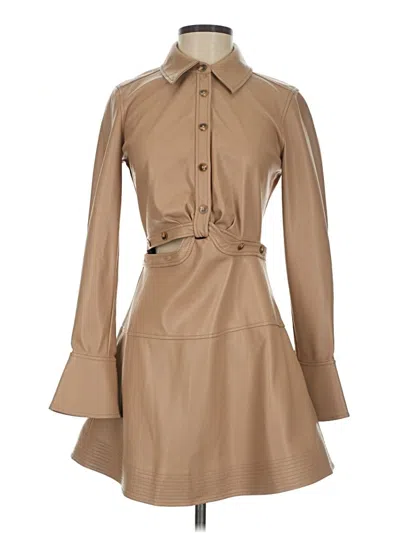 Pre-owned Simkhai Romper In Tan