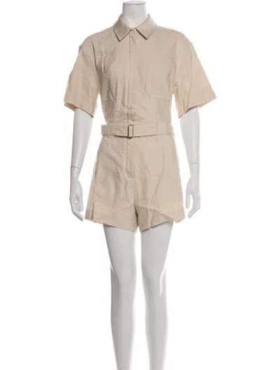 Pre-owned Simkhai Romper W/ Tags In Neutrals