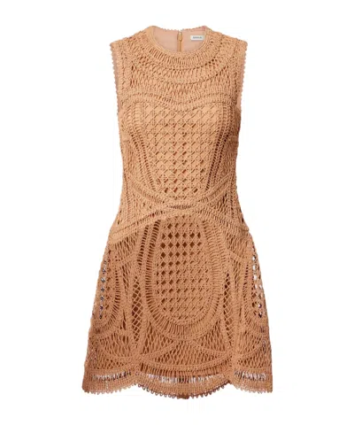Simkhai Round Neck Sleeveless Dress In Neutral