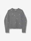 Simkhai Coraline Crystal-embellished Sweater In Gray