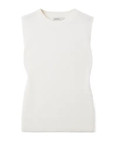 Simkhai Round-neck Sleeveless Tank Top In White