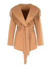 Simkhai Rowen Camel Wool Blend Coat In Brown
