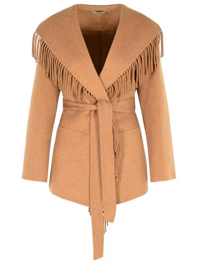 Simkhai 'rowen' Camel Wool Blend Coat In Neutral