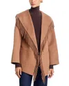 Simkhai Rowen Fringe Jacket In Brown