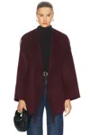 Simkhai Rowen Fringe Jacket In Oxblood