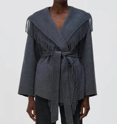 Simkhai Rowen Jacket In Grey Melange In Blue
