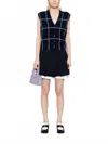 Simkhai Rozzi Cashmere Vest In Midnight Plaid In Multi