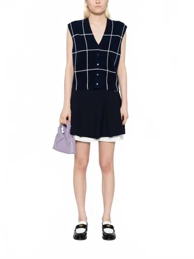 Simkhai Rozzi Cashmere Vest In Midnight Plaid In Multi